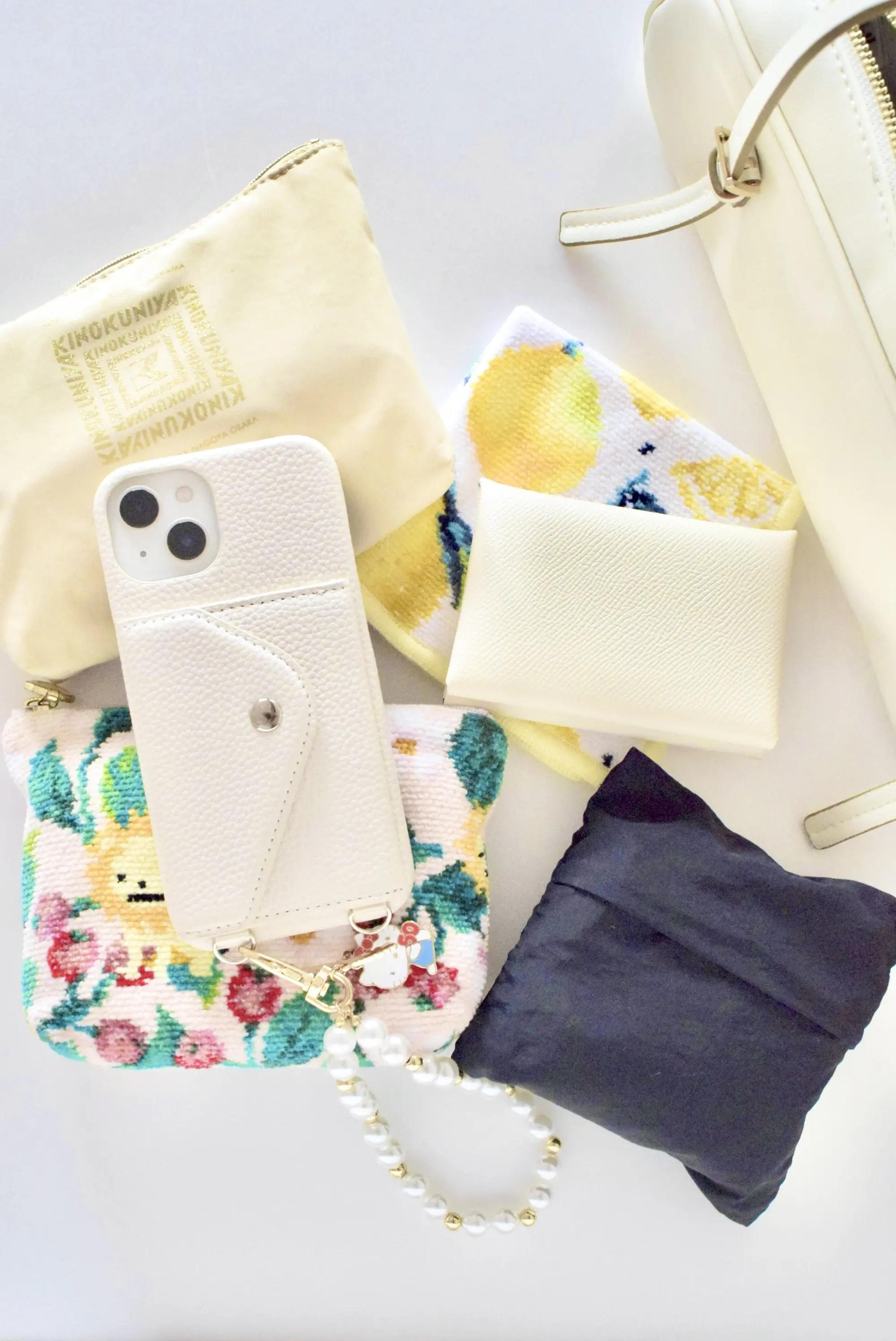 夏セール到来！H&amp;Mでアイボリー×ゴールドの上品バッグを一目惚れ買い_1_5