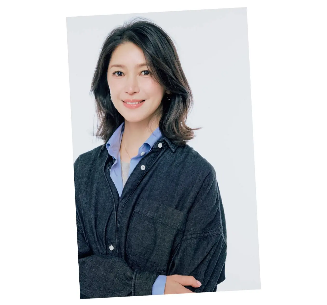 分け目のリセット方法　トップにボリュームがあれば分け目は気にならない！　完成写真