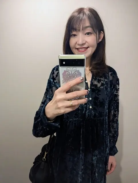 50代ワンピースコーデ