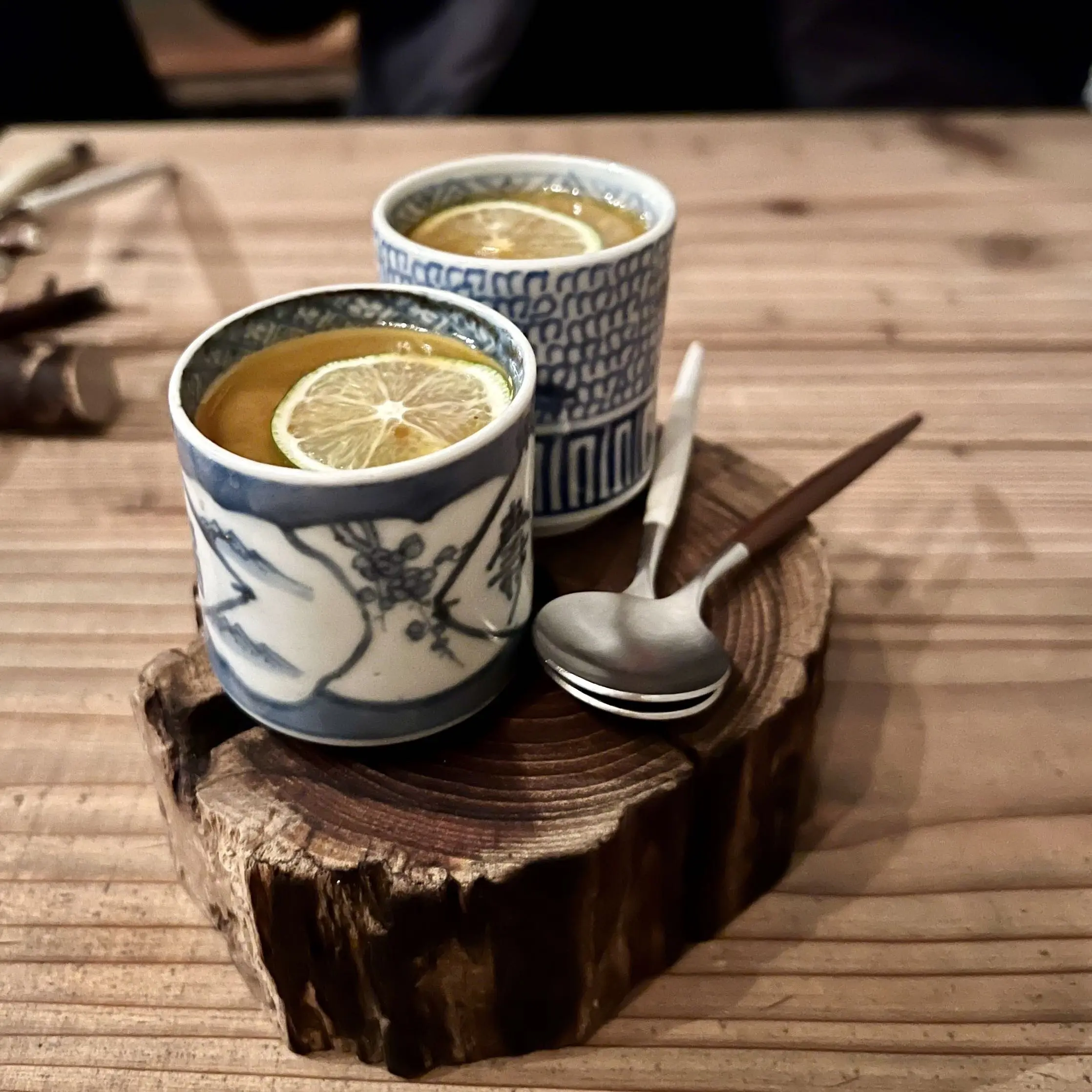 京都のレストラン「deico」料理　スープ
