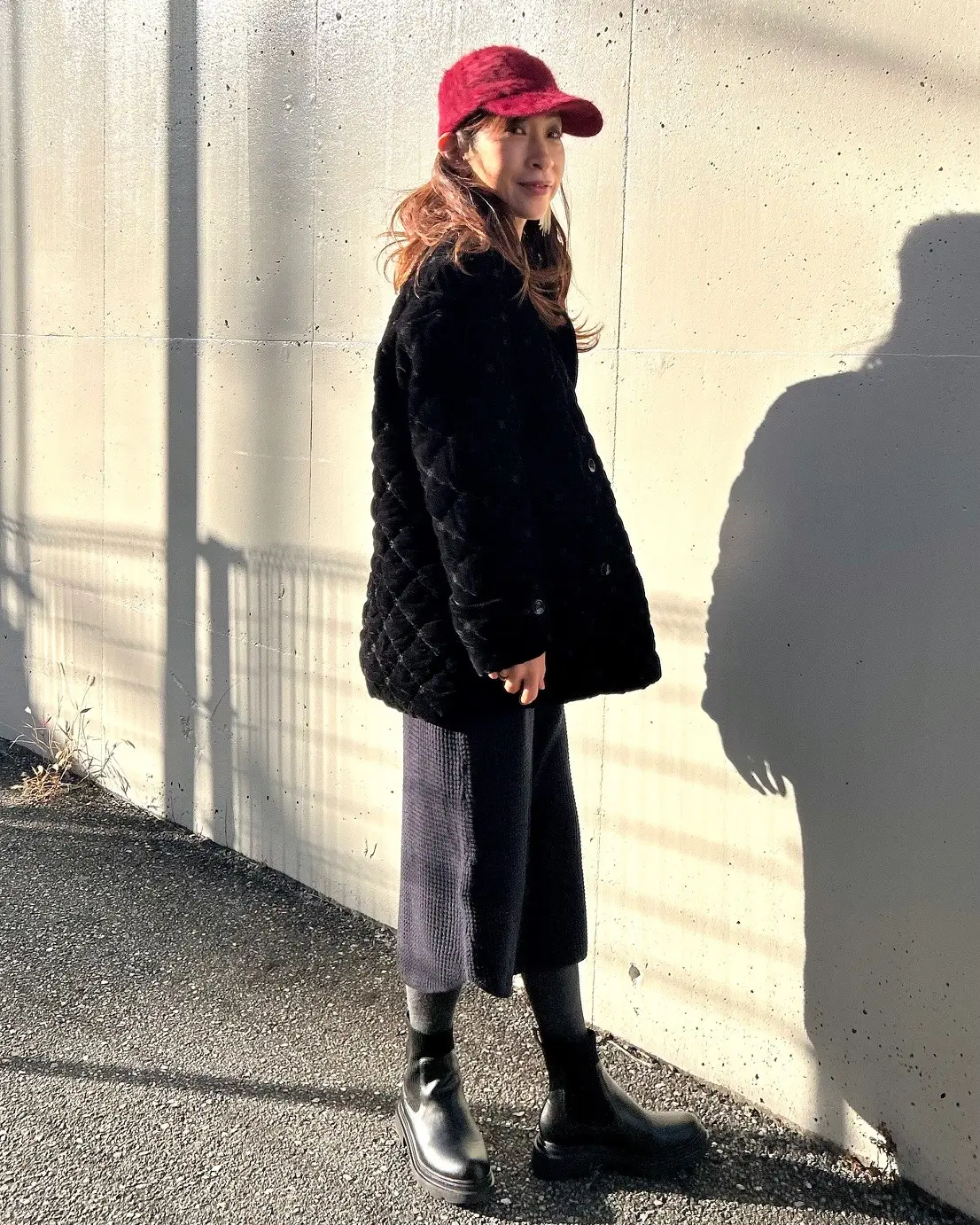 雪の降る帰省に重宝したGUの黒ブーツ_1_1