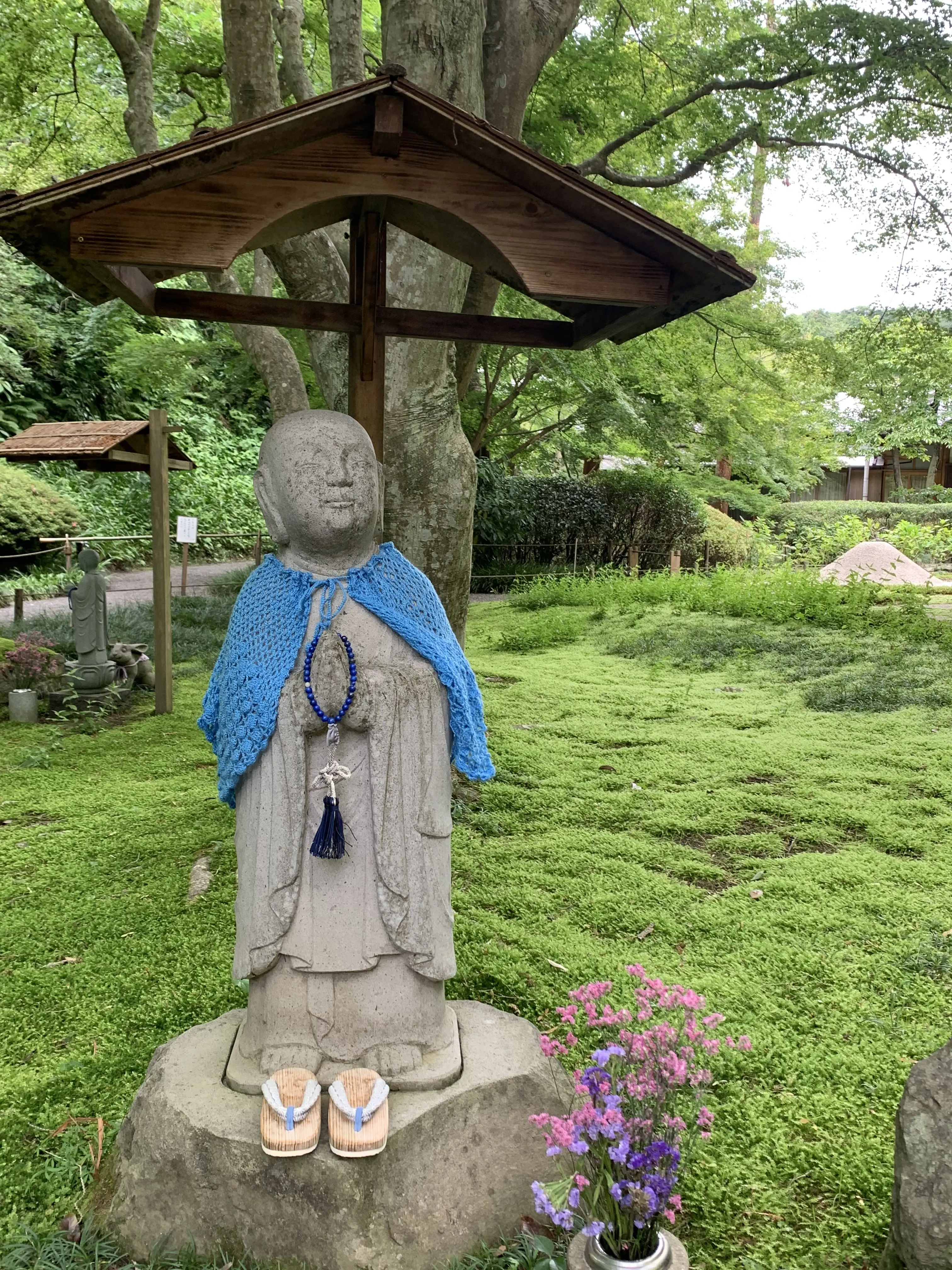 明月院の青地蔵