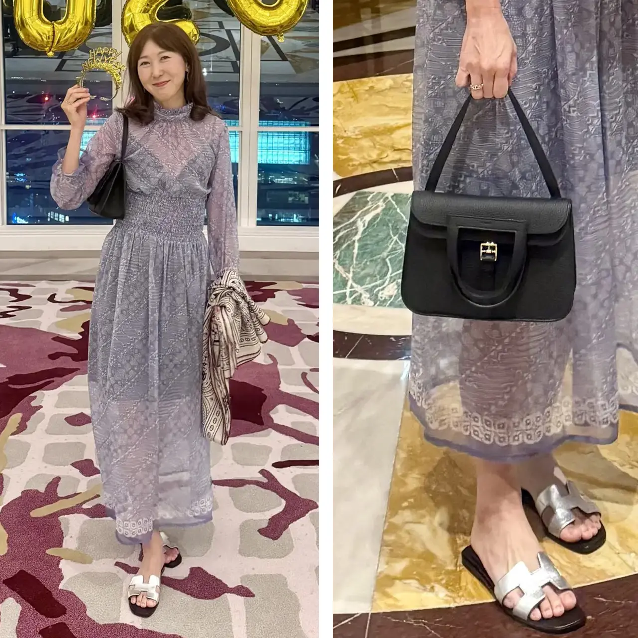 Kayoさん　1つで5役！エルメスの「アルザン」でお出かけ