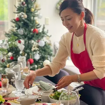 クリスマスの定番コーデでホームパーティー🎄