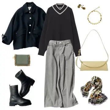 【50代 週末コーデ】モノトーンに華やぎを添える、大人の洗練コーデ＃Jマダムのおしゃれ