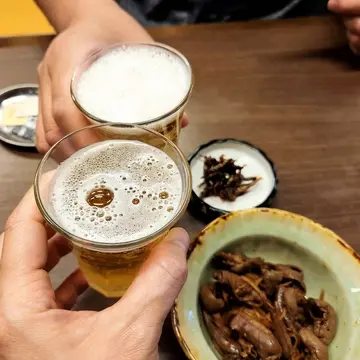 毎日頑張ってるご褒美の乾杯！