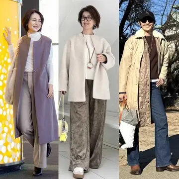 【50代「ユニクロ・GU」冬コーデ】寒い冬の心強い味方！ニットや暖パンなど"あったかアイテム”が人気