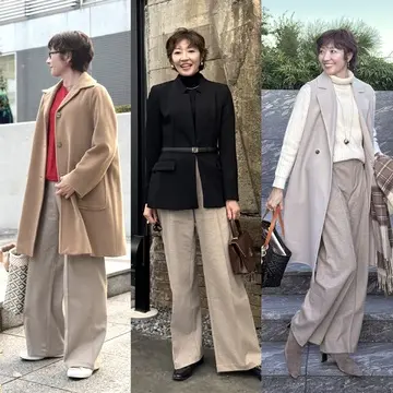 どんなシーンにも◎UNIQLO ブラッシュドジャージーワイドパンツ 3styles
