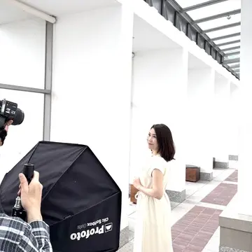 撮影会に参加♪雨の日の素敵なロケーションなんと！