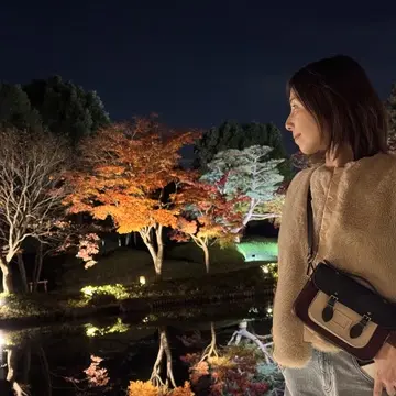 秋の夜散歩は最高に美しい景色でした。