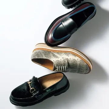 「男顔フラット靴」は今秋スタイルの引き締め役にぴったり【格上げフラット靴】