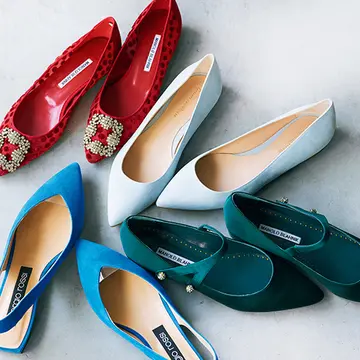 「きれい色フラット靴」で装いにほどよい存在感を！【春のおすすめフラット靴】