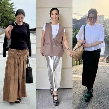 【おしゃれな50代「ユニクロ・GU」夏コーデ】暑くなるこれからの季節に大活躍の“Tシャツ”や”ノースリーブ”も！
