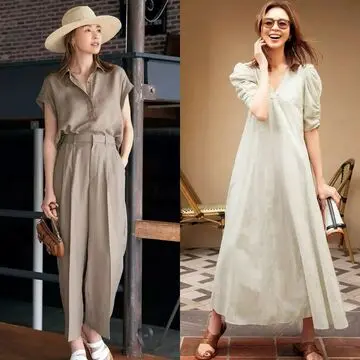 50代に似合うのは「夏のベージュ」どんなアイテムも、女らしく、品よく見える