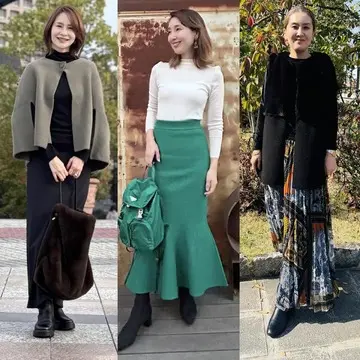 【おしゃれな50代の愛用スカート10選】女友達とのランチ会にも活躍！素材や色にこだわった華やかスカートコーデ