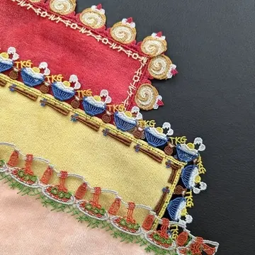 可愛い♡【eclat限定】近沢レース店のタオルハンカチ3枚セット