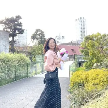 きれい色ブラウスを着て東京ミッドタウンでお花見ランチ*＊.°