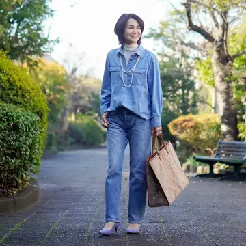 上品カジュアルが叶うデニムスタイル