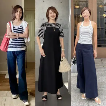 “おばさん見え”しない！きちんと感もカジュアル感も叶える「50代のボーダーコーデ」5選