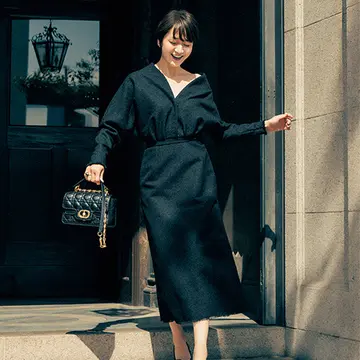 【富岡佳子 ディオールの黒】着る人を美しく見せるクチュールライクなドレス