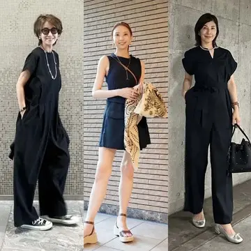 【50代 オールインワンコーデ6選】ウエストまわりスッキリ＆二の腕カバー！即おしゃれに決まる優秀アイテム