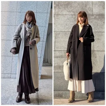 冬のコートコーデ！　永く愛せる着回し案♡
