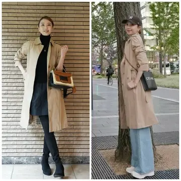 【きれいめ✖️カジュアル✨】トレンチコートで作る2つの私スタイル✨🧥