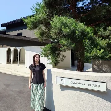 H&amp;Mのワンピースで　『叶 KANOUYA 四万温泉』