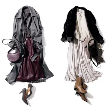 この冬、大人の必需品は“ドラマティックなスカート”！ヘルシーな色気漂うプリーツスカート＆タイトスカート