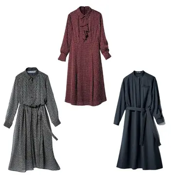 柄やベルトでメリハリあるコーデに！働く50代におすすめの「ウエストマークワンピース」3選【働く日の「毎日ワンピース」】