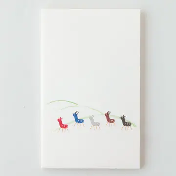 奈良の風物に愛らしさを添えたオリジナル和紙グッズ　 藤田芸香亭（うんこうてい）の文具「ポチ袋」