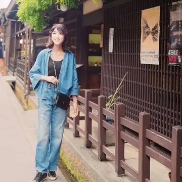 【ZARA】夏映えデニム♡ワイドスリーブシャツのセットアップで高山散策