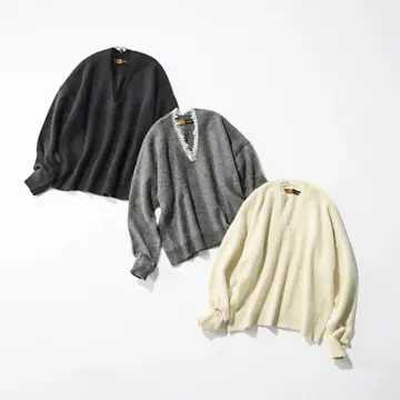 《Room no.8 for E by eclat》可憐さと品を両立。冬の主役“ヘアリーレースニット” 【50代ファッション】