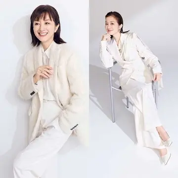 【鈴木京香のウィンターホワイトコーデ5選】時に凛々しく、時にまろやかに。気持ち上向く冬の白コーデ