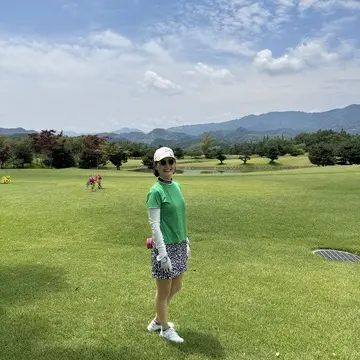 久々ラウンドで全力スイング！
