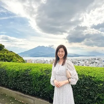 鹿児島城山ホテルから見た桜島