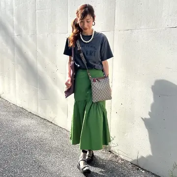 プチプラコーデで秋色を取り入れて
