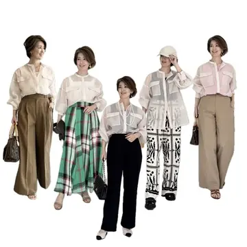 【着回し5days】ピンクベージュのシアーブラウスが主役♡ 大人の万能スタイル術