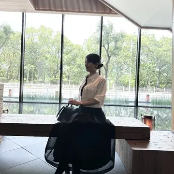 アラフィフチュールのスカートコーデ