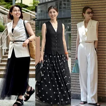 【おしゃれな50代のZARAコーデ】この夏は小物を取り入れた”モノトーンコーデ”が人気！