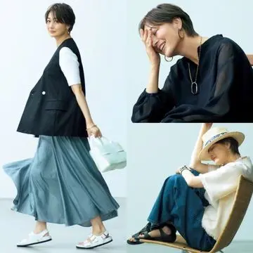 富岡佳子さんが着こなす「センスのいい名品14選」夏の着こなしを格上げ！