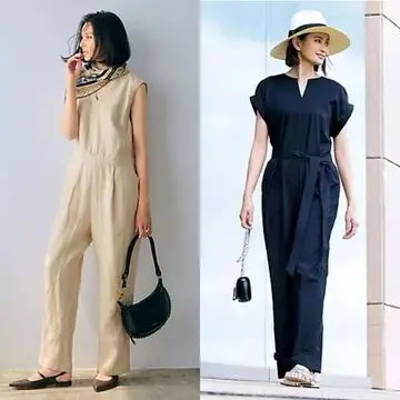 暑い夏をおしゃれに乗り切る！体型カバーもきちんと感も叶う夏のオールインワン
