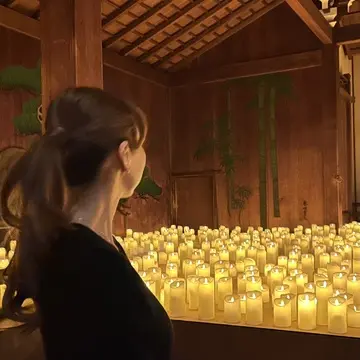 あったかマフラーを纏ってキャンドルコンサートへ🎵✨