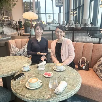 大阪の素敵なホテルのカフェでお茶を楽しみました