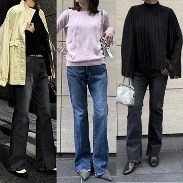 【50代 パンツ】脚長見え＆抜群のはき心地！「エクラ別注SURTストレッチデニム」骨格別おすすめ3コーデ