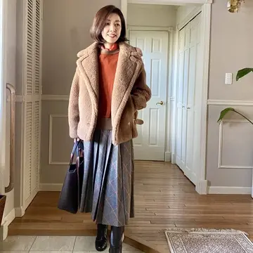 ロングブーツで暖かく