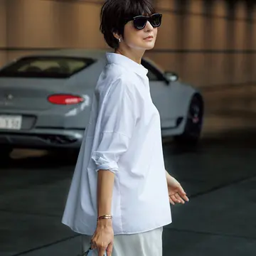 【富岡佳子のドライブスタイル】ベントリー コンチネンタルGT Sには極上のシンプルなシャツがマッチ