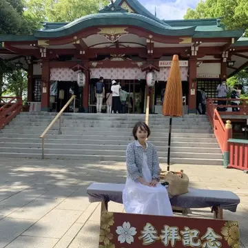 田園調布から多摩川浅間神社へ、がんがん歩く日もZARAのワンピースが活躍