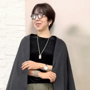 50代全身GUプチプラコーデ＊しまむらネックレス＊プチプラアクセサリー