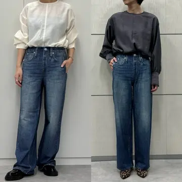 ＼アンクル丈登場／rag &amp; bone 【MIRAMAR】デニムプリントパンツ身長別履き比べ